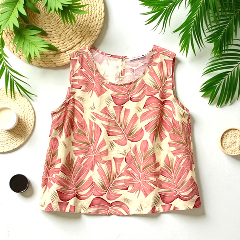 Patch Women Casual Sleeveless Printed Top