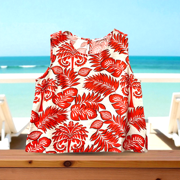 Patch Women Casual Sleeveless Printed Top