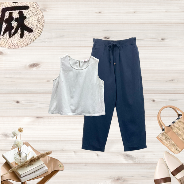Ladies Linen Sleeveless Top