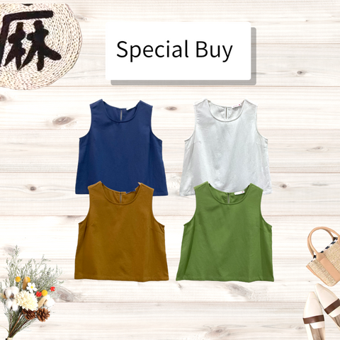 Ladies Linen Sleeveless Top