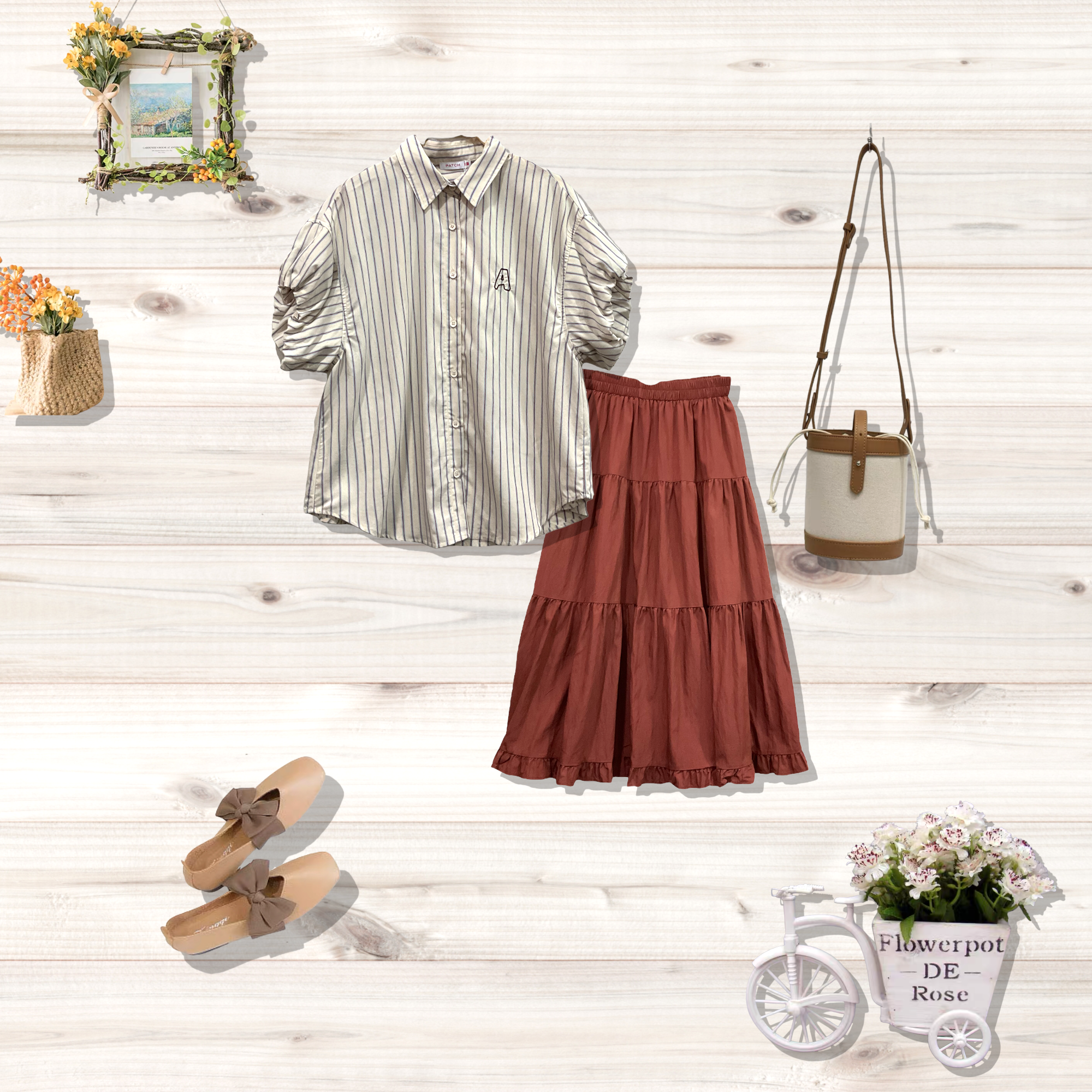 Ladies Short Sleeve Blouse