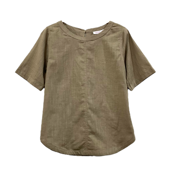 Patch Women Casual Short Sleeve Blouse