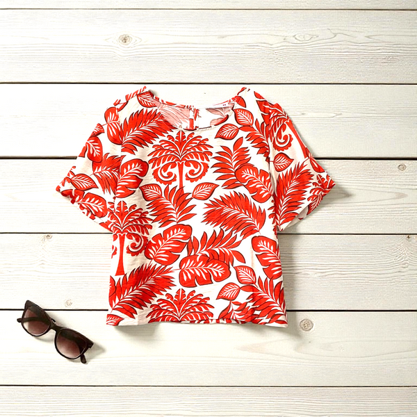 Patch Women Casual Short Sleeve Printed Shirt