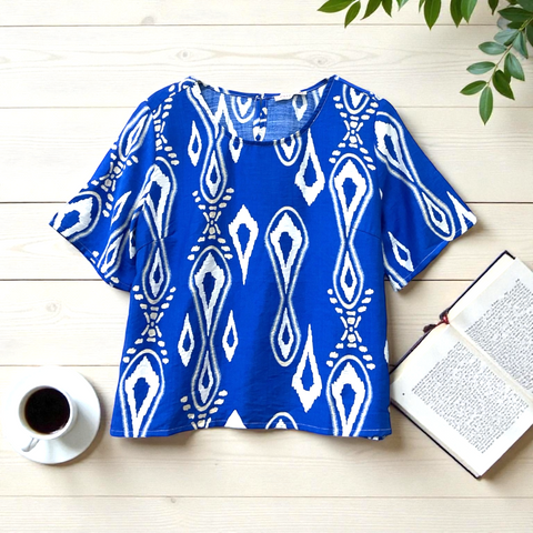 Patch Women Casual Short Sleeve Printed Shirt