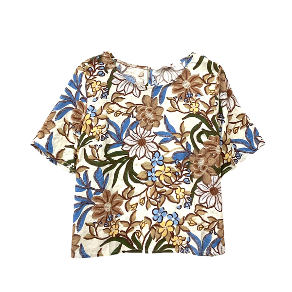 Patch Women Casual Short Sleeve Printed Shirt