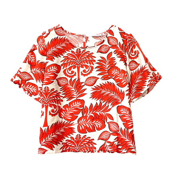 Patch Women Casual Short Sleeve Printed Shirt