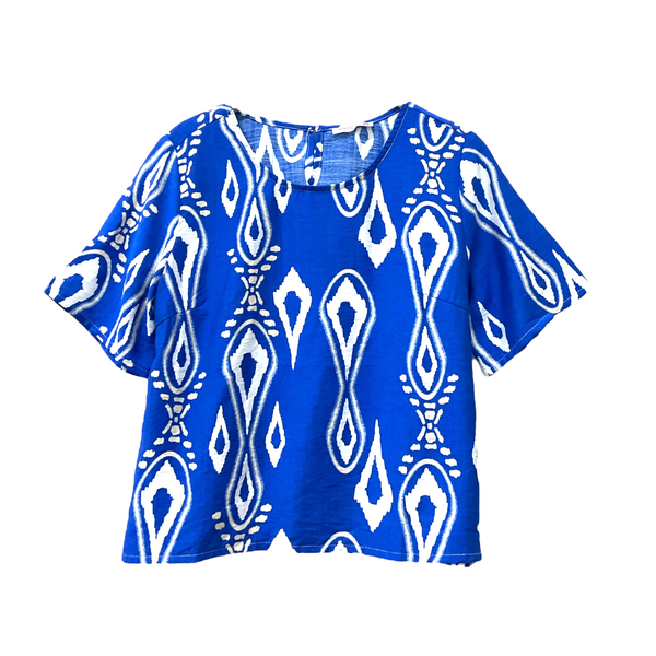 Patch Women Casual Short Sleeve Printed Shirt