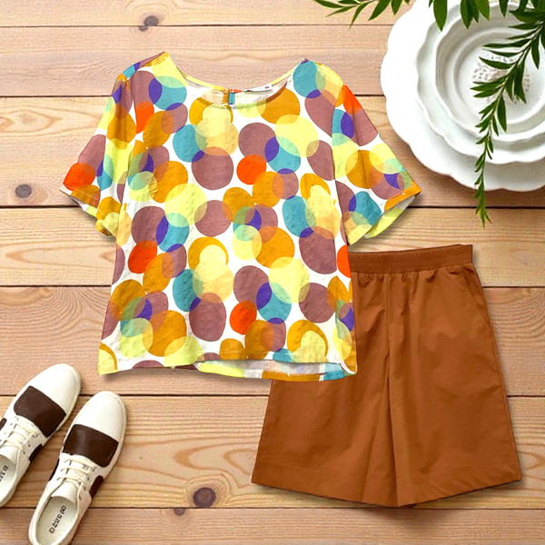 Patch Women Casual Short Sleeve Printed Shirt