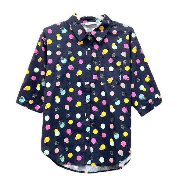 Patch Women Casual Short Sleeve Blouse