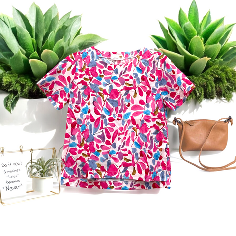 Patch Women Casual Short Sleeve Blouse