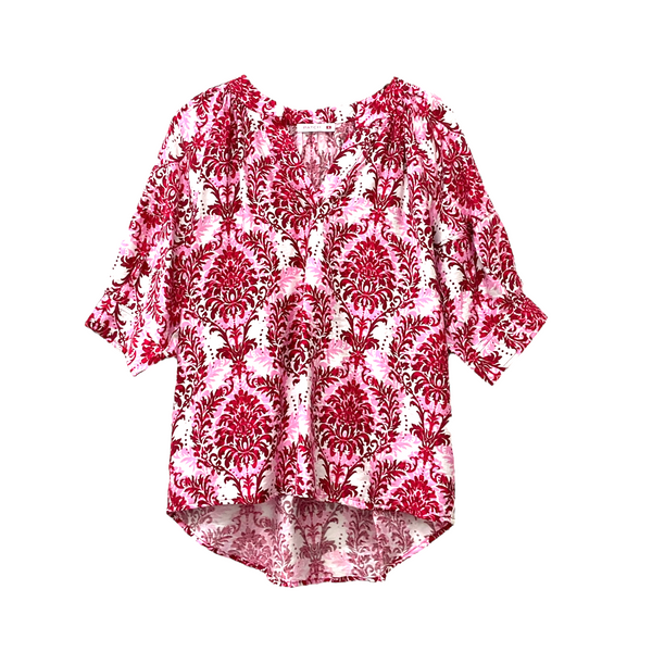 Patch Women Casual Short Sleeve V Neck Shirt