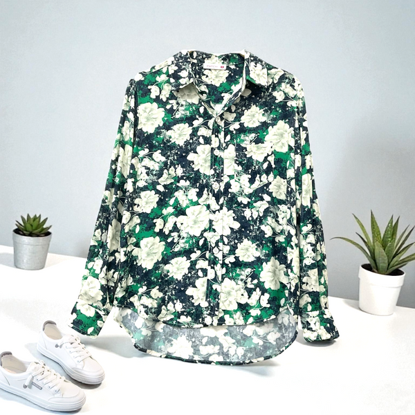 Patch Women Casual Long Sleeve Printed Shirt