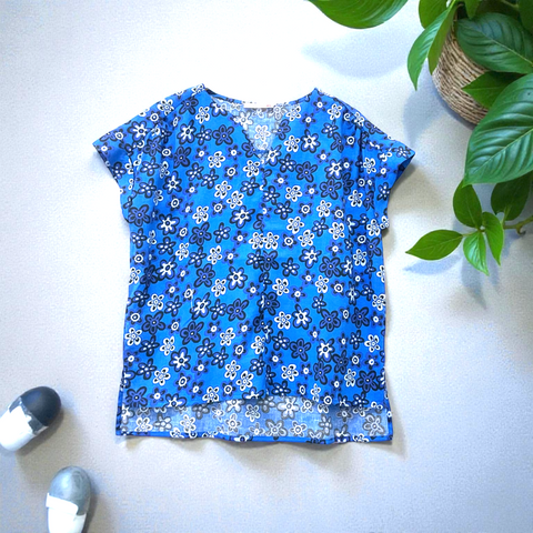 Patch Women Casual Short Sleeve Printed Shirt