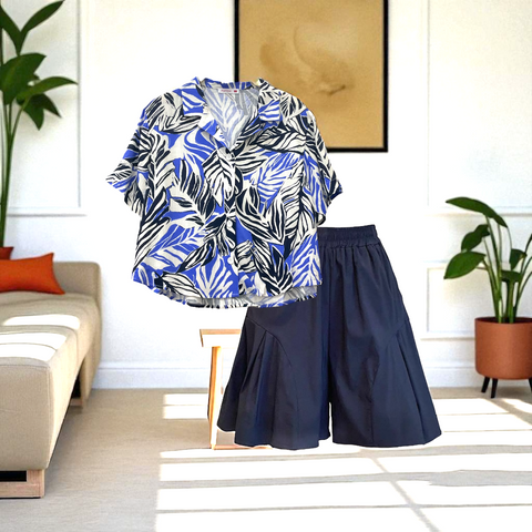 Patch Women Casual Short Sleeve Blouse
