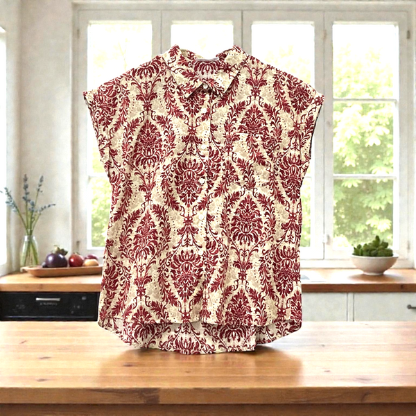 Patch Women Casual Short Sleeve Printed Shirt