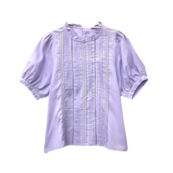 Patch Women Casual Short Sleeve Round Neck Shirt