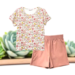 Patch Women Rayon Floral Printed Short Sleeve Round Neck Top