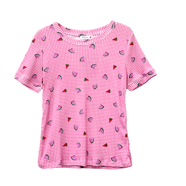 Patch Women Clothes Casual Floral Printed Short Sleeve T-Shirt