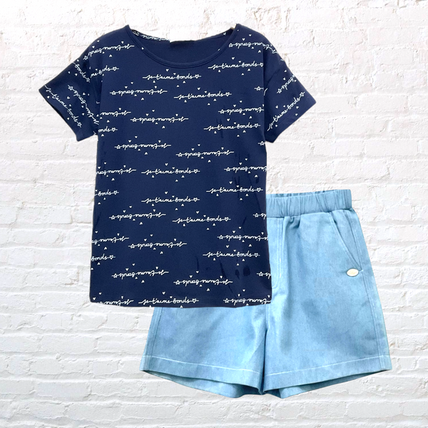 Patch Women Cotton Short Sleeve Printed T-Shirt