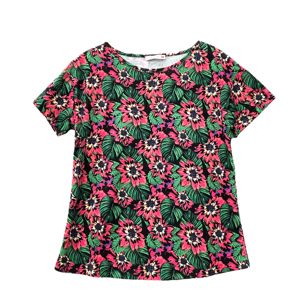Patch Women Cotton Short Sleeve Printed T-Shirt