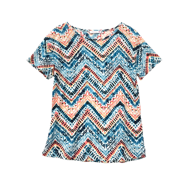 Patch Women Cotton Short Sleeve Printed T-Shirt