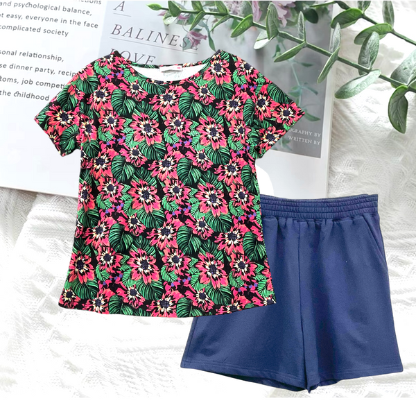 Patch Women Cotton Short Sleeve Printed T-Shirt