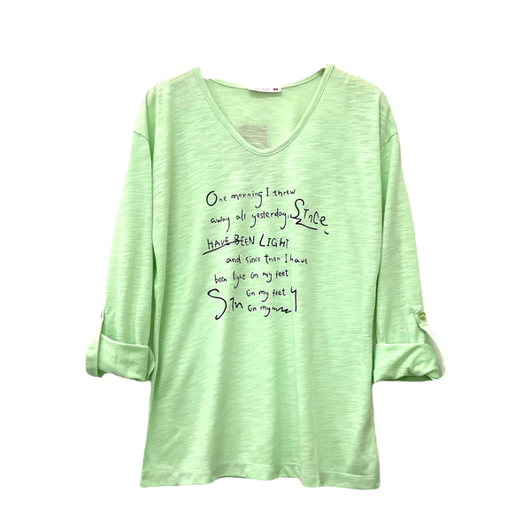 Patch Women Casual Long Sleeve Round Neck T-Shirt