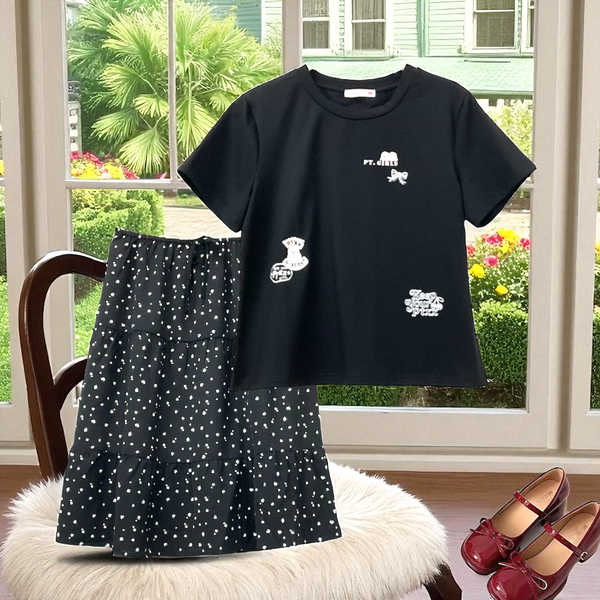 Patch Women Clothes Casual Short Sleeve Round Neck T-Shirt