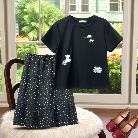 Patch Women Clothes Casual Short Sleeve Round Neck T-Shirt