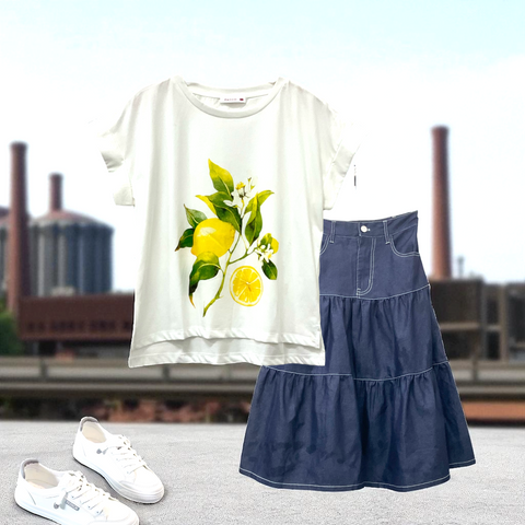 Patch Women Clothes Casual Short Sleeve T-Shirt