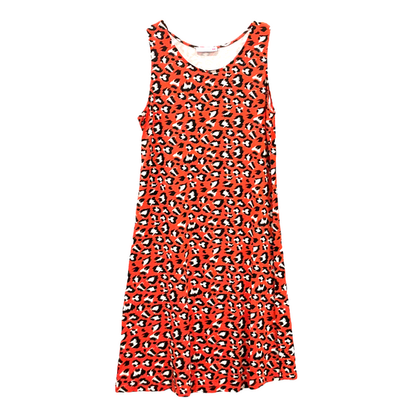 Patch Women's Rayon Fabric Sleeveless Round Neck Floral Print Dress