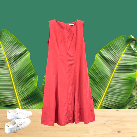 Patch Women Sleeveless Dress Long Dress