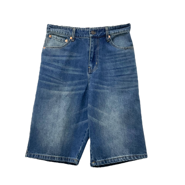 Patch Women Elastic Waist Denim Pants