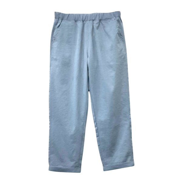 Patch Women Elastic Waist Light weight Ankle-Length Solid Pants