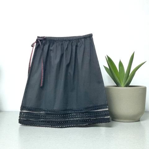 Patch Women Elastic High Waist Skirt