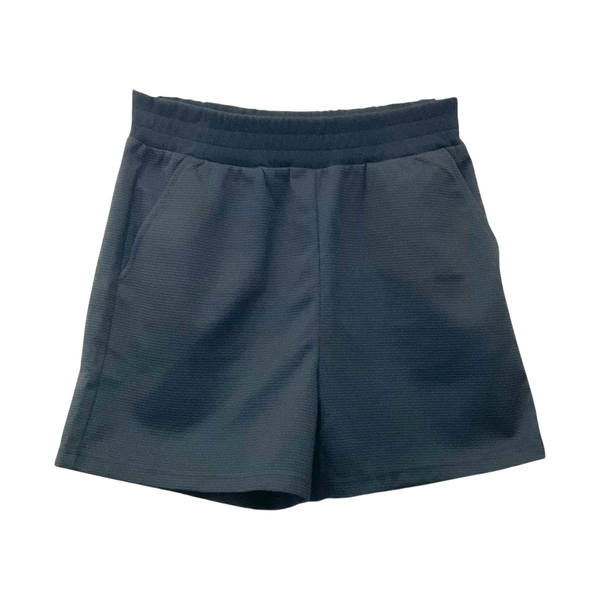 Patch Women Casual Cotton Easy Shorts Waffle Fabric
