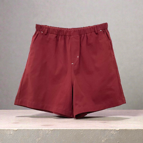 Patch Women Casual Short Elastic Waist With Pockets