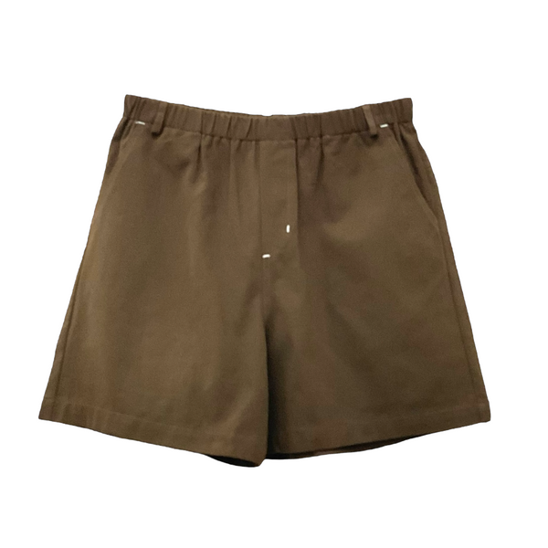 Patch Women Casual Short Elastic Waist With Pockets