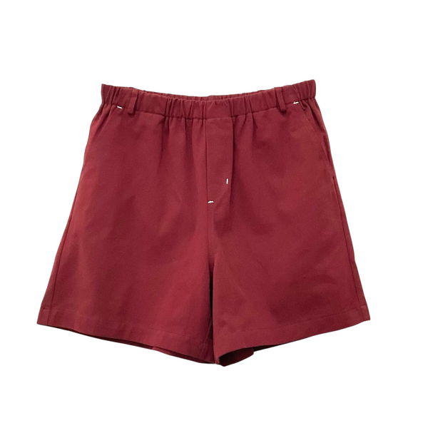 Patch Women Casual Short Elastic Waist With Pockets