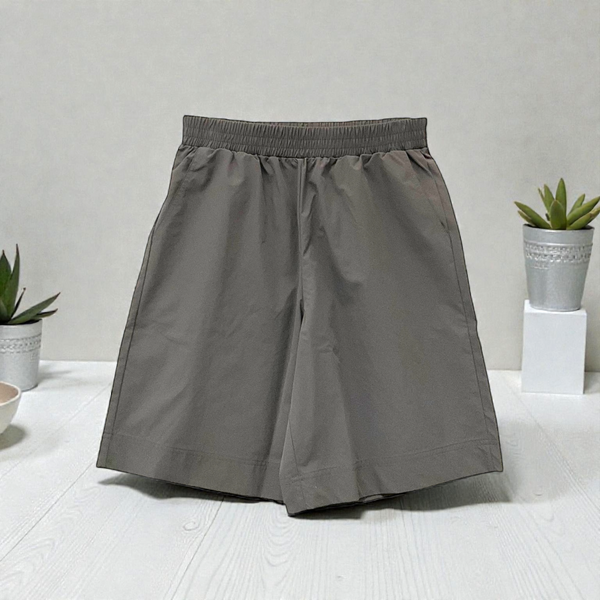 Patch Women Casual Short Elastic Waist With Pockets